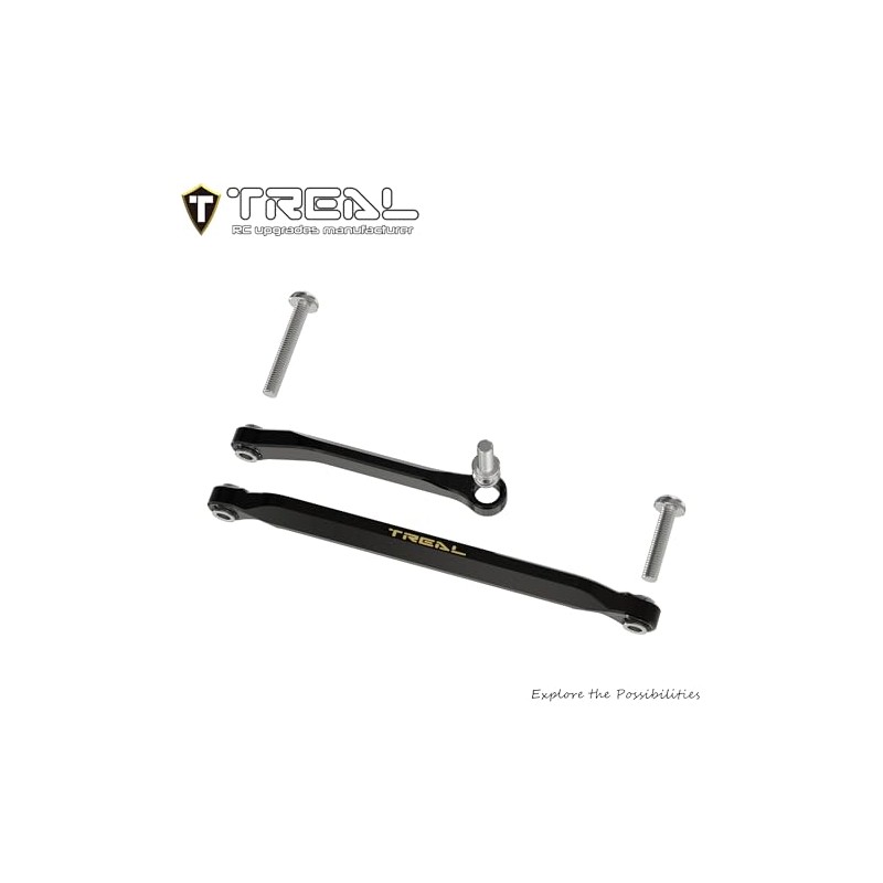 TREAL Brass Front Steering Links for Axial SCX30