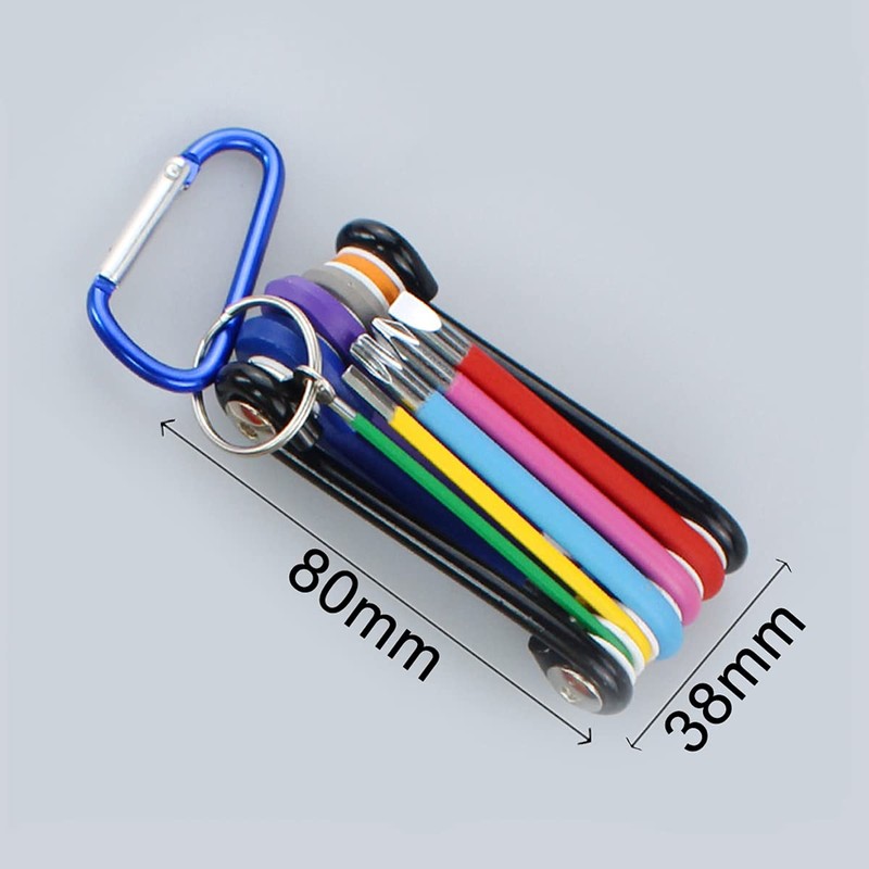 DANYANGY Multicolour Allen Key Set Folding Hex Key Set Multi-Function