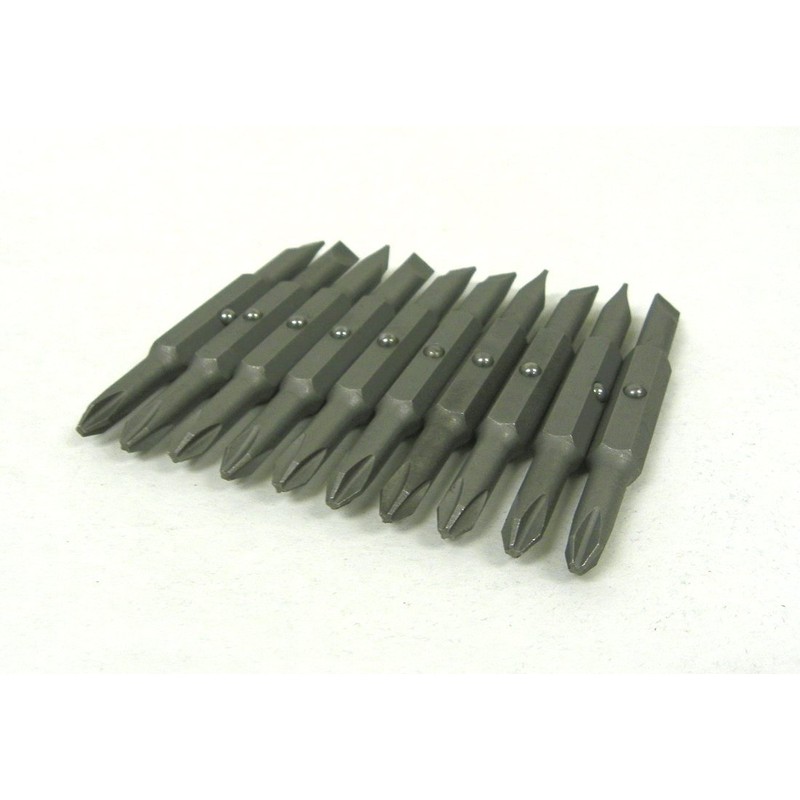 Set of 10 Piece 3" Double-Ended Screwdriver Power Bit Set,