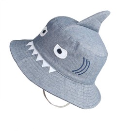 Sombrero de pescador ajustable y transpirable para niños, gris, 12-24months