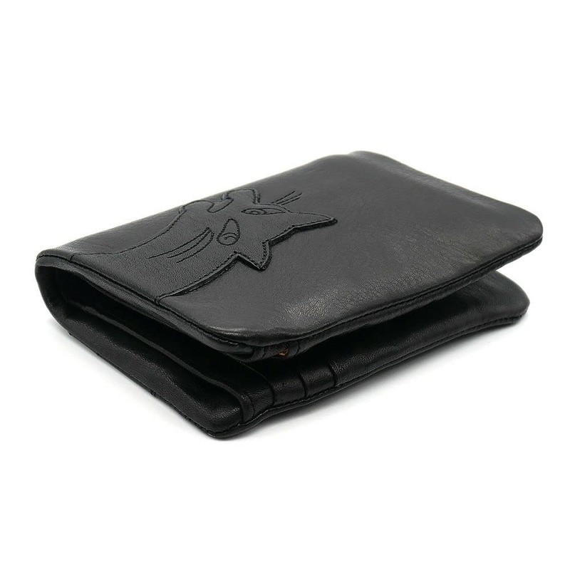 Wachifurudo Dayan Genuine Leather, Super Soft Chip Folding Wallet, Black,