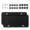 ZNDAW 2 PCS Silicone License Plate Frame, Rust-Proof Rattle-Proof Front