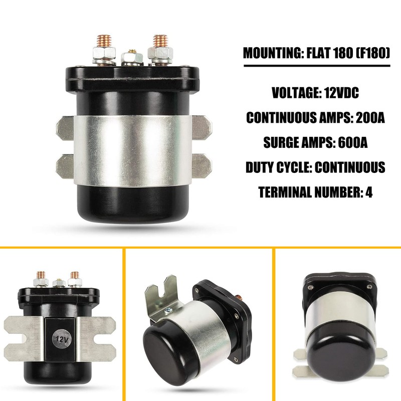 RANSOTO 586-105111 586-902 Solenoid Contactor 4 terminal 12V DC 200A