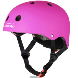 KAMUGO Kids Adjustable Helmet, Suitable for Toddler Kids Ages 2-8 Boys Girls, Multi-Sport Safety Cycling Skating Scooter Helmet (Purple, Small)