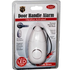 Safety Technology Portable Door Guard 98dB alarm with flashlight