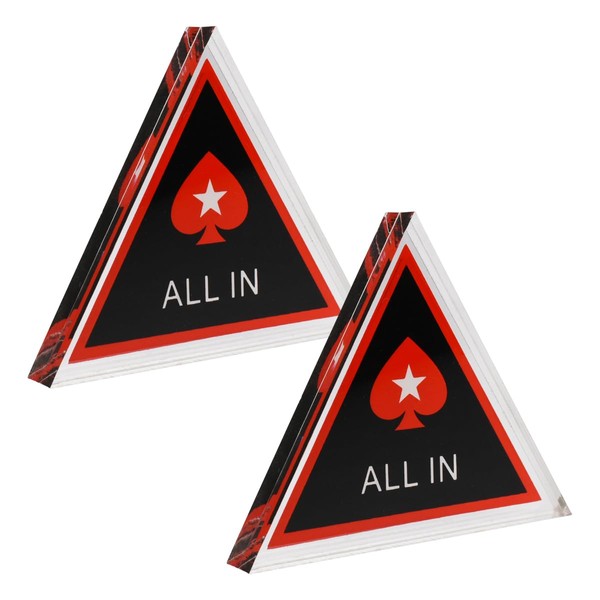 Anni Casino Poker Chip All In All In Marker Acrylic Card Game Set of 2
