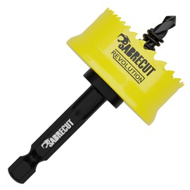 1 x SabreCut HSM032 32mm High Performance Thin Wall Sheet Steel Hole Saw Kit Features Steel Body and HSS M42 Cobalt Arbour with Progressive Tooth Profile for Cutting Wood, Plastic and Steel