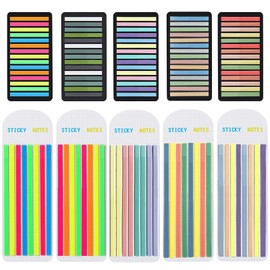 Potanro Sticky Tabs 2300 Pcs Translucent Sticky Tabs 10 Sheets Highlighter Book Tape Long Highlighting Sticky Tabs for Annotating Books, Aesthetic Office Suppliesbook for Annotating Books