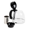 Maison Sucasa Glass Teapot with Infuser, Heat-Resistant Handle, 1.1 Liter,