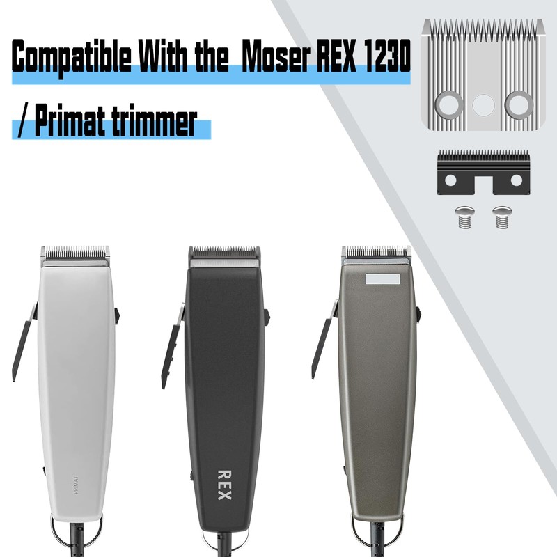 AUDOC Star Blade Compatible with Moser Rex 1230 Stainless Steel