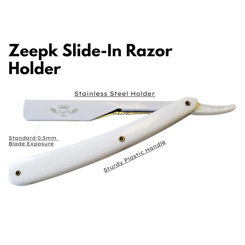 Navaja Profesional para Barba con 10 Blades Zeepk Beginner Shaving