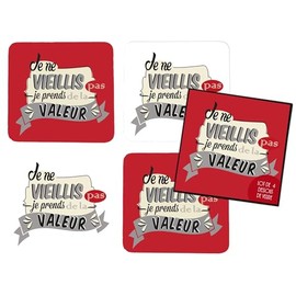 Enesco 525755 Coaster, Multicoloured, Single