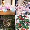 Pack of 20 Clear Christmas Baubles, Fillable Acrylic Baubles, Transparent