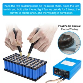Hosyond 5000W Battery Spot Welder, Portable Adjustable Spot Welding Machine for 18650 Lithium Batteries, Welding Nickel Sheets 0.1-0.25mm