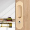 Sliding Door Lock with Invisible Door Handle and 3 Keys.Anti-Theft