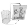 Pen Holder Picture Frame Stainless Steel Large Capacity Multi Purpose