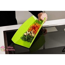 Kochblume Falt-Schneidbrett S mit Klappfunktion | Spülmaschinenfest | BPA-frei | Rutschfest & messerfreundlich | Farbe: limette