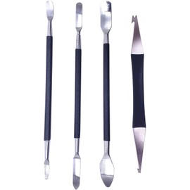 TUOREN Woodwind Instrument Repair Tools Double Head Spring Hook Leather Pads Leveling Adjustment Kit for Sax Clarinet Oboe Flute Piccolo 4pcs