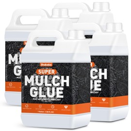 Mulch Glue, 4Gallon Rock Glue for Landscaping-100% Secure Non-Toxic Landscape Binder | Fast-Dry Adhesive Hold, Weather-Resistant Pebble Gravel Hold for Rock, Pine Straw, Pebbles & Mulch Lock