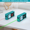 Kiprim Green Laser Distance Meter, 328ft Measuring Tool with USB