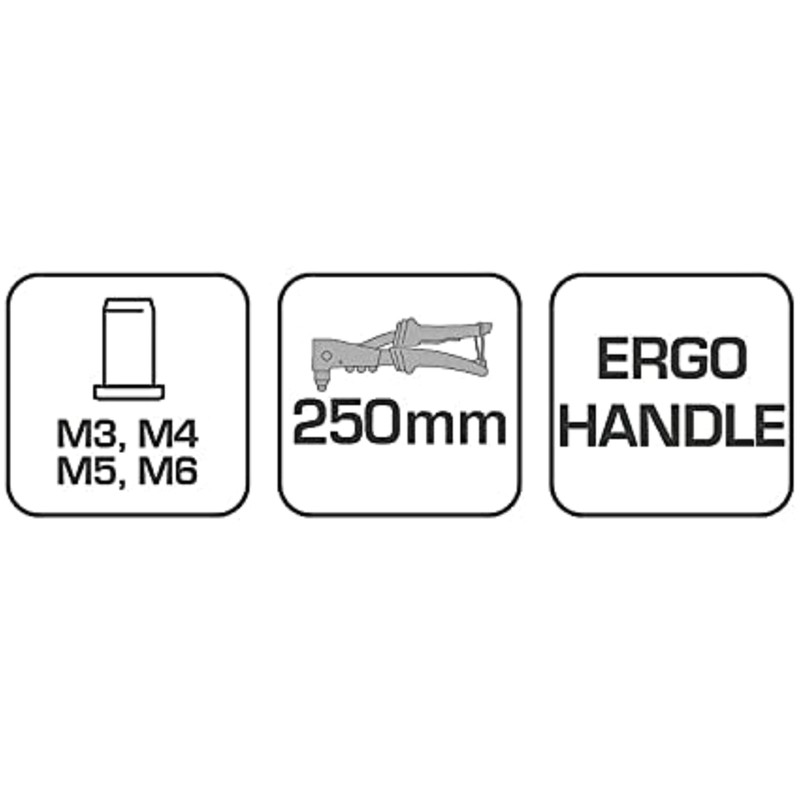 Rivet Nut Pliers Set M3-M6 Riveting Machines for Rivet Nuts