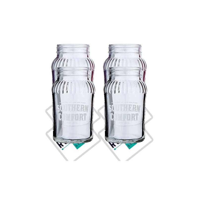 4 x Roxley Southern Comfort X4 Mason Jars