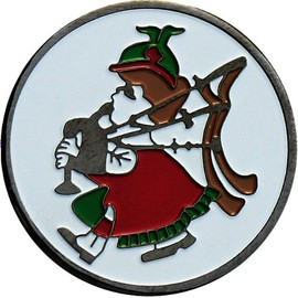 Scottish Bagpipes Golf Ball Marker and Matching Hat Clip