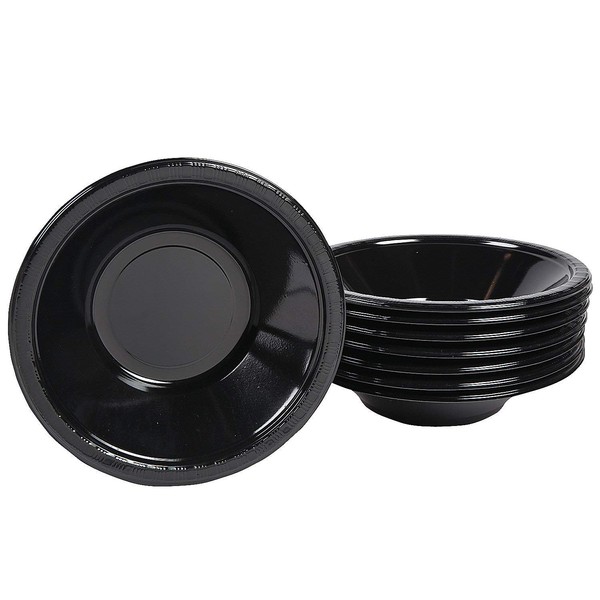 Fun Express - Black Velvet 12oz Plastic Bowls 7 inches-