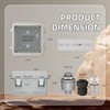 Joinfworld Outdoor Electrical Box Waterproof IP67 6X6 Plastic Project Box