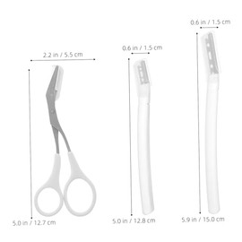 1set Eyebrow Razor Set Scissors Comb Brush for Women Men Brow Trimmer Kit for Home and Travel
