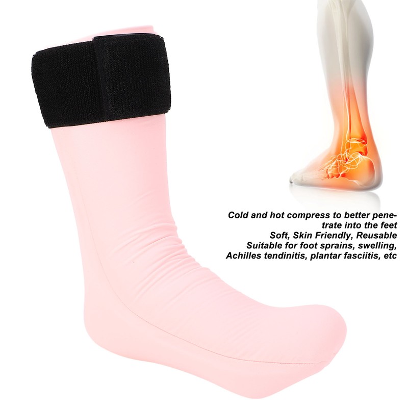 Foot Gel Pack Wrap Reusable Cold Hot Compression Sock for