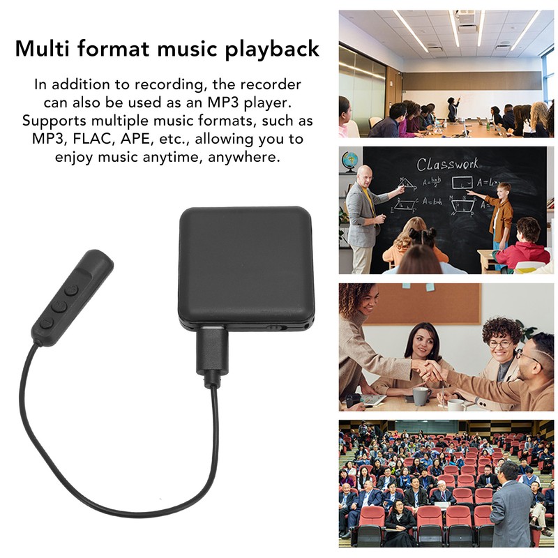 Magnetic Digital Voice Recorder Multifunctional Portable Voice Activated Recorder MP3