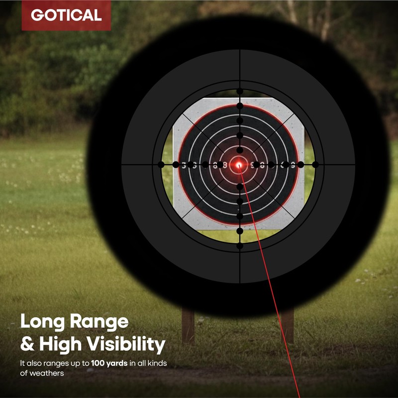 GOTICAL Arrow Laser Sight Tactical Archery Bore Sight Red Dot