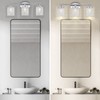 Luburs Bathroom Light Fixtures 3-Lights Crystal Wall Sconce Vanity Light