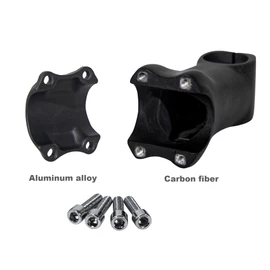 Carbon Bike Stem Riser, MTB Stem, Carbon Fiber stem 80 mm Mountain Bike stem 6 Degree, Road Bike Stem Suitable for Downhill Enduro XC BMX Fixie Bicycle Handlebar Stem Bike Handlebar Extender