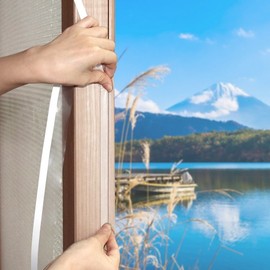 Wide Transparent Weatherstripping Draft Stopper for Doors & Windows Weatherstrip 42mm x 10m 3ea