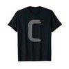 Creative Bold Dark Grey Letter C - Alphabet - Marker