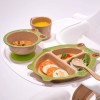 Refresh-A-Baby Stackable 4 Pc Feeding Set - Eco-Friendly Bowl Cup