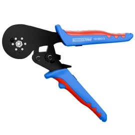 WEICON TOOLS Crimping Pliers 16 mm² HEX, Crimping Pliers for Cables from 0.5-16 mm² (20-5 AWG), Wire End Ferrules, Hex Pressing, Blue/Red