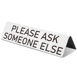 Humorous Office Gifts for Leader, Sarcastic Office Gifts for Leader, Silly Plaque Decor for Table, Gag Plaque Use for Desk, Insulting Present for Women, Funny Present for Men,XXP12