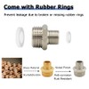 Hooshing 2PCS 1/2 to 3/8 Reducer RV Faucet Adapter Brass