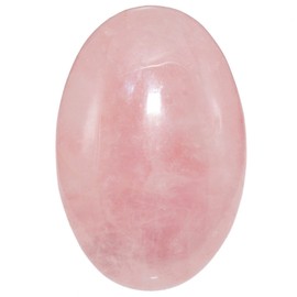 mookaitedecor 6cm Large Natural Rose Quartz Crystal Palm Worry Stone for Anxiety Stress Relief, Healing Crystal Tumbled Oval Pocket Stone Gift for Reiki Chakra Energy Healing Meditation Desk Decor