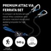 Salewa Premium Attac Via Ferrata Set , Black