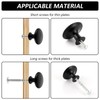 LOPYXBR 30 Pieces Furniture Knobs Black, 30mm Round Cabinet Knobs