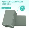 Yoga Blocks 4 Pack - EVA Foam Blocks for Pilates