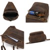 LUUFAN Men's Genuine Leather Sling Bag Chest Shoulder Backpack Crossbody