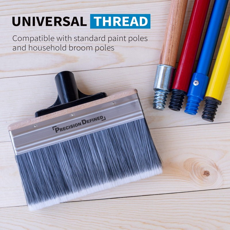 Precision Defined Deck Stain Brush, Large 7-Inch Limewash Brush, Deck