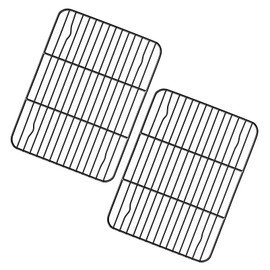 TeamFar Small Cooling Rack (Set of 2), 8.75’’ x 6.25’’ Coated Stainless Steel Wire Rack Baking Racks for Cooking Grilling Cooling, with Non-stick Coating, Oven safe & Easy Clean, Healthy & Durable
