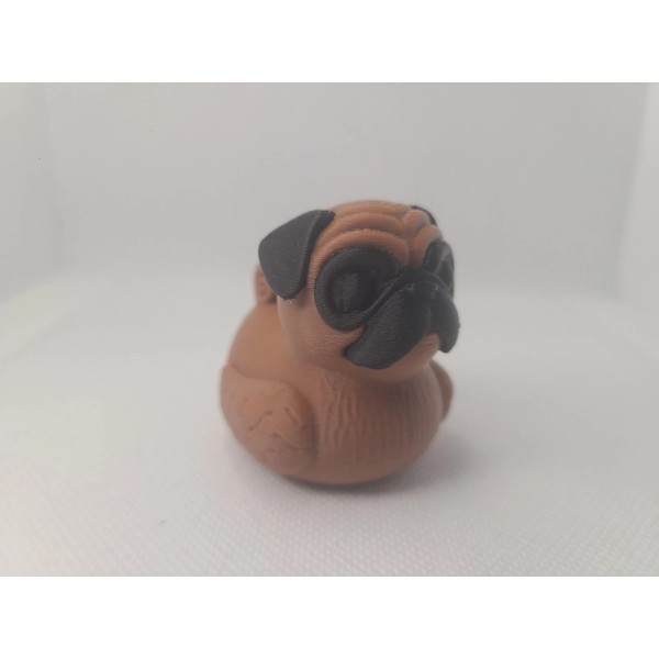 Marsala 3D Pug Duck 3D Print Mini Size Dog Cute