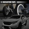Motoforti Reflective Tape, 1cmx8m, Weather Resistant, PVC, Silver Tone
